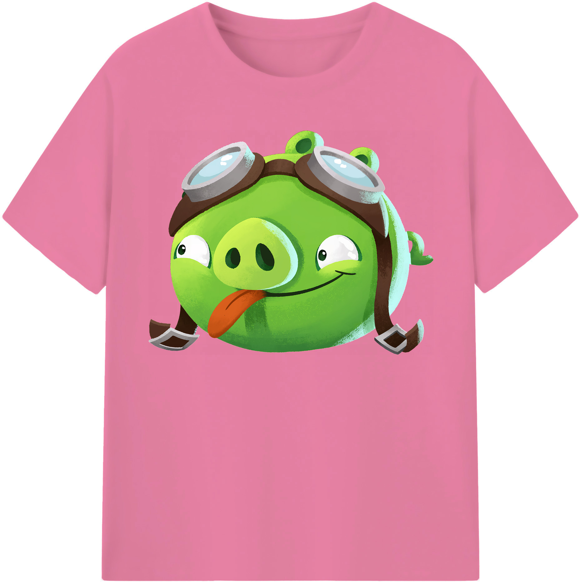 （画像用） Angry Birds アングリーバード 綿100％半袖Tシャツ（フロントプリント）
